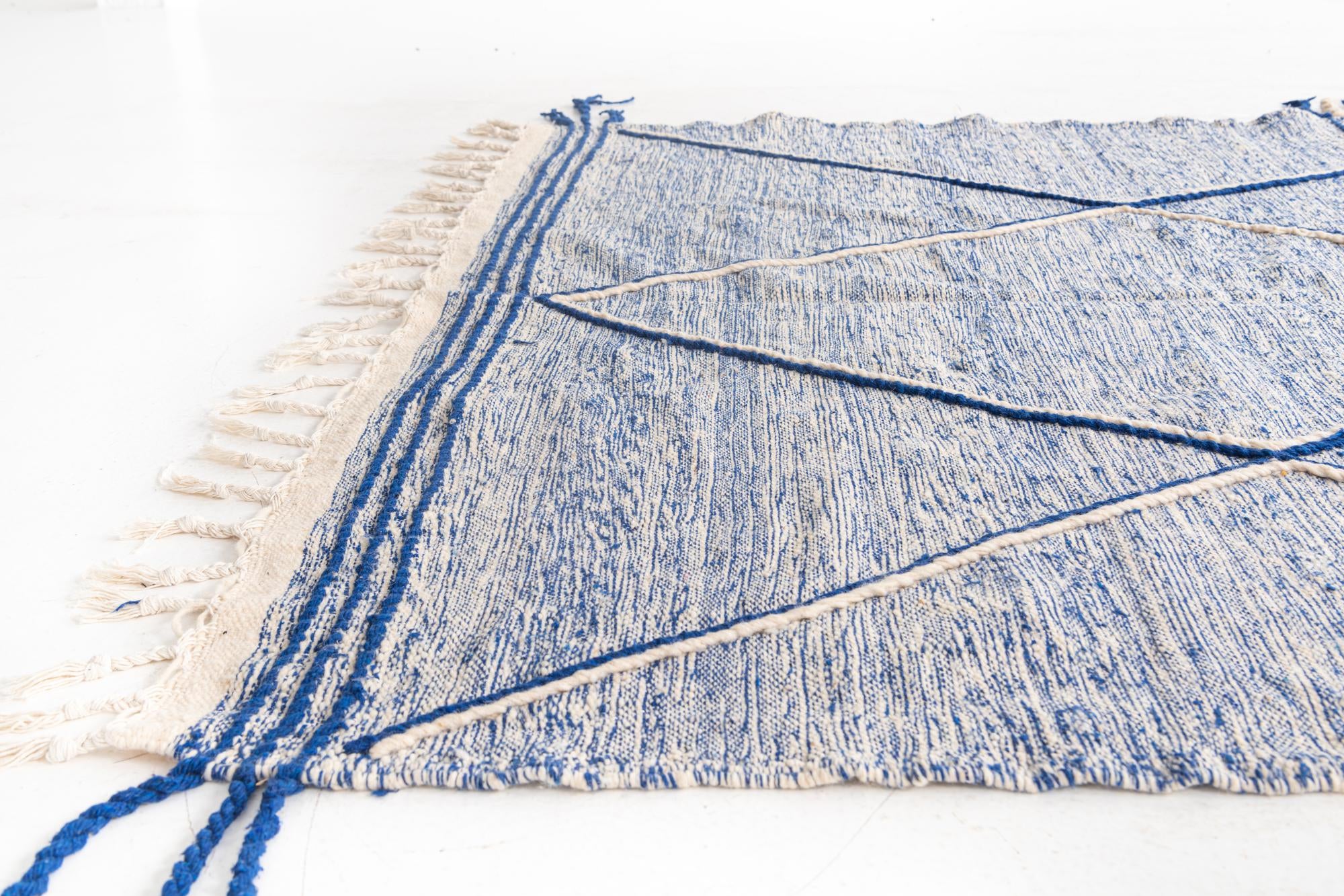 6' 5 x 9' 10 Hand Knotted Moroccan Wool Rug