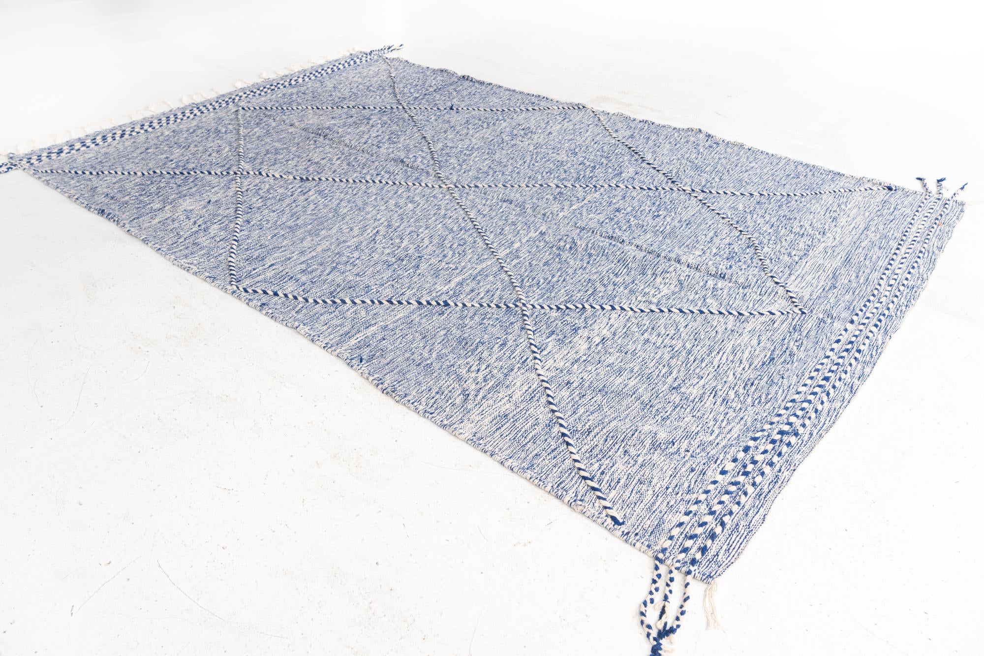 6' 5 x 10' 5 Hand Knotted Moroccan Wool Rug