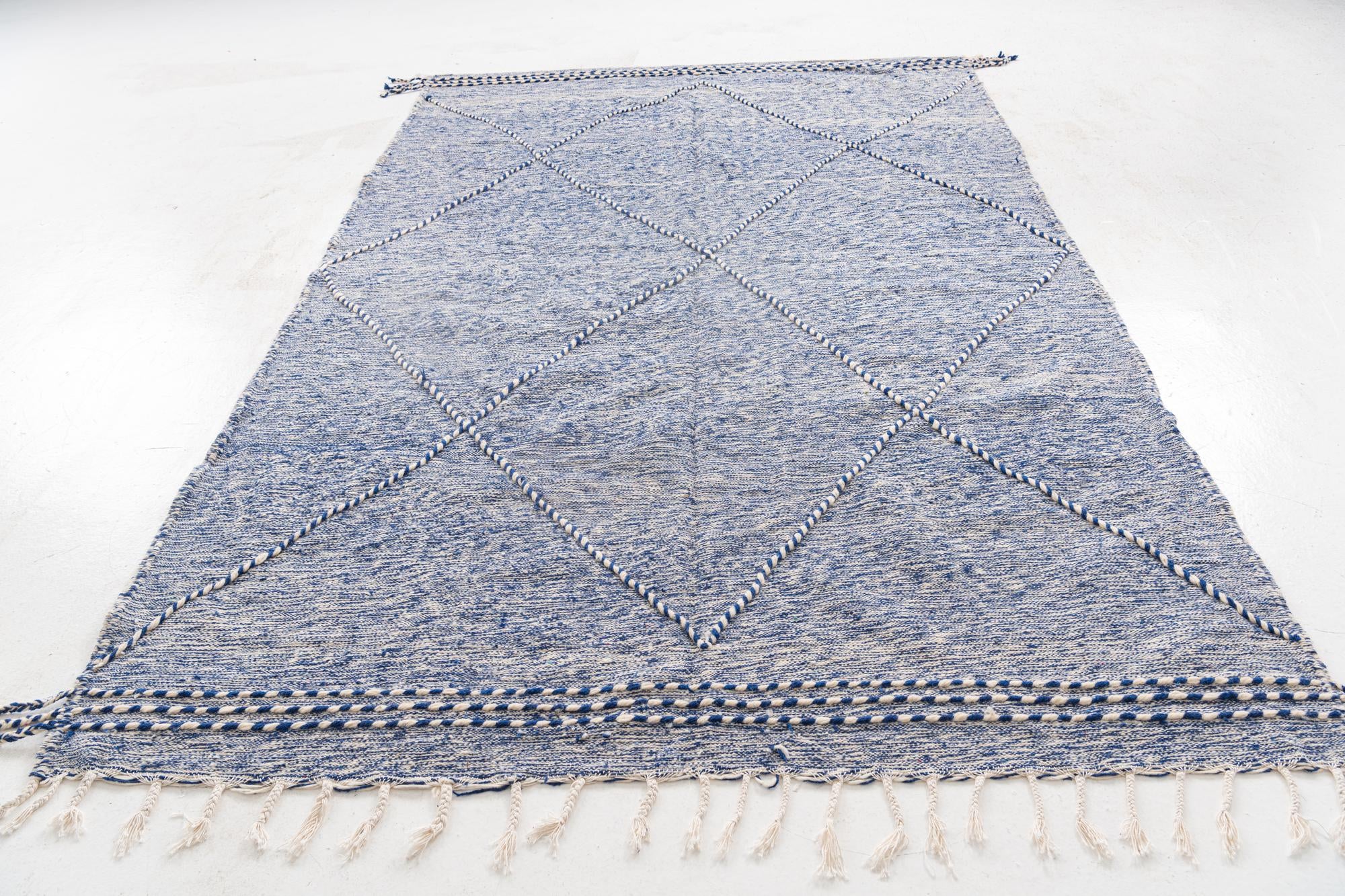 6' 5 x 10' 5 Hand Knotted Moroccan Wool Rug