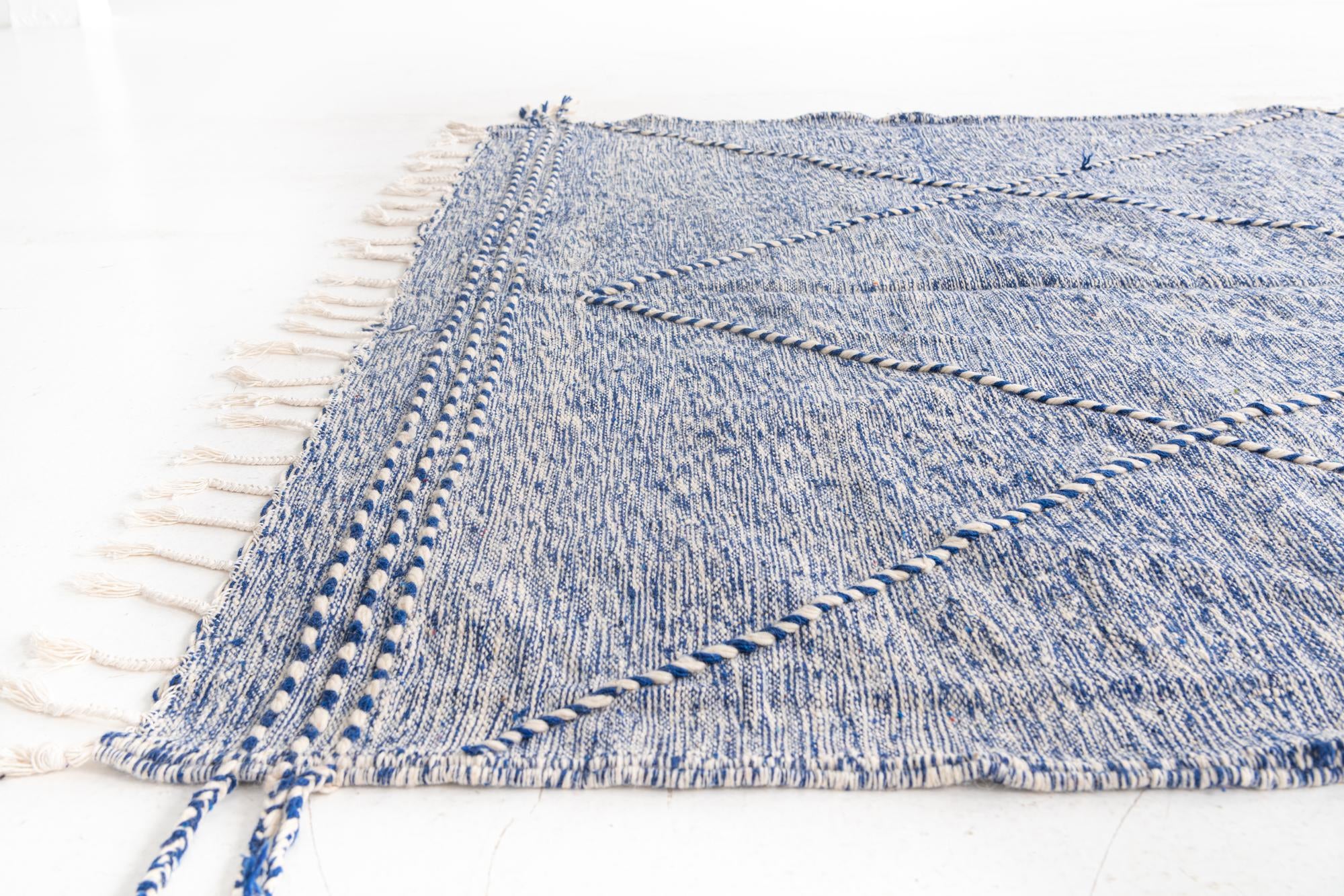 6' 5 x 10' 5 Hand Knotted Moroccan Wool Rug