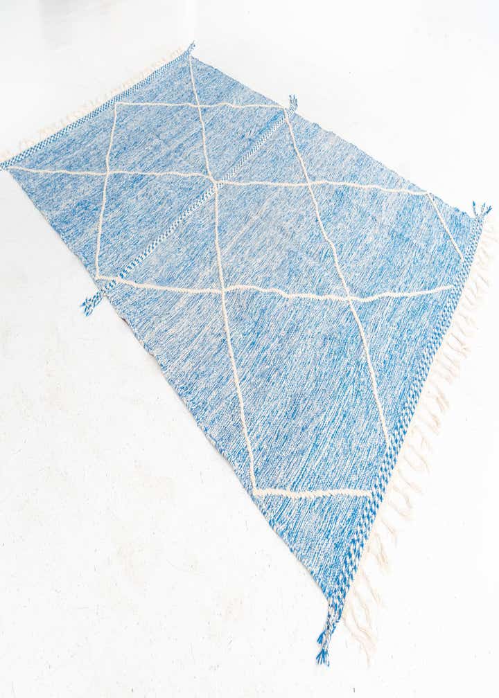 6' 7 x 10' 4 Hand Knotted Moroccan Wool Rug