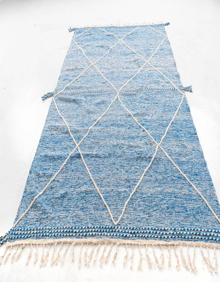Detail image of 6' 7 x 10' 4 Hand Knotted Moroccan Wool Rug