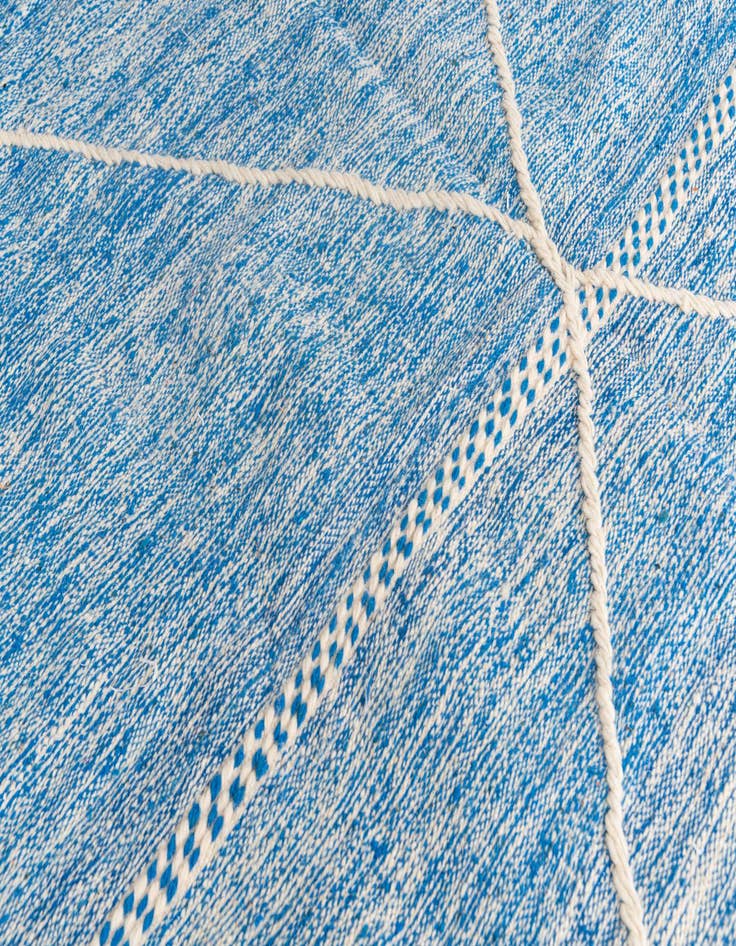 Detail image of 6' 7 x 10' 4  Hand Knotted Moroccan Wool Rug