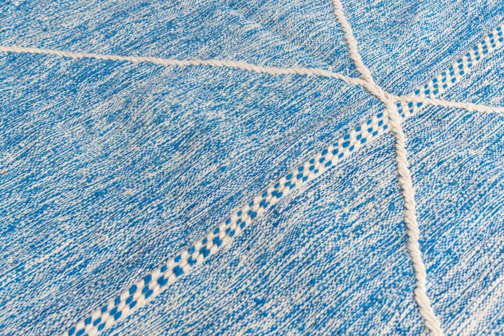 6' 7 x 10' 4 Hand Knotted Moroccan Wool Rug