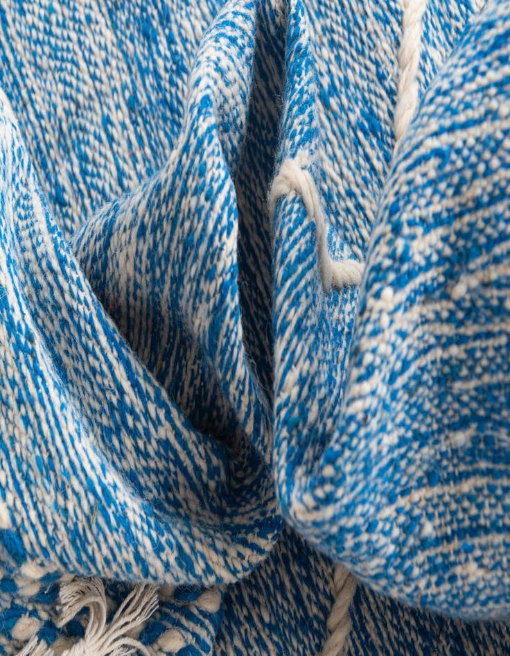 Detail image of 6' 7 x 10' 4  Hand Knotted Moroccan Wool Rug