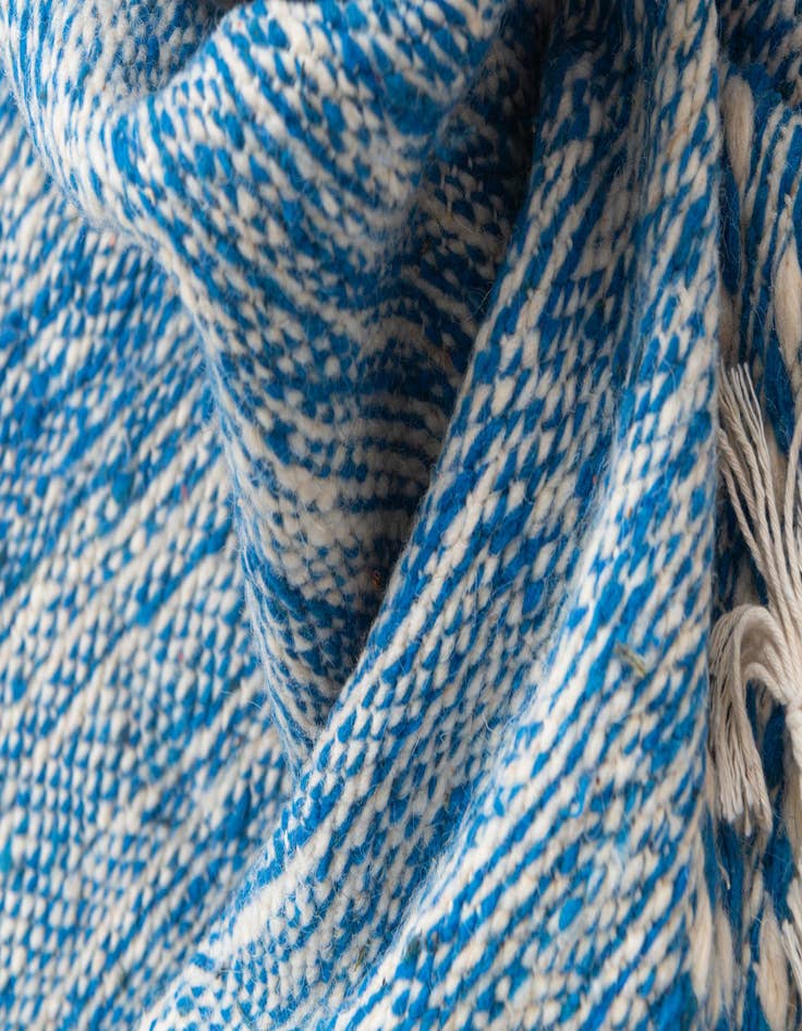 Detail image of 6' 7 x 10' 4  Hand Knotted Moroccan Wool Rug