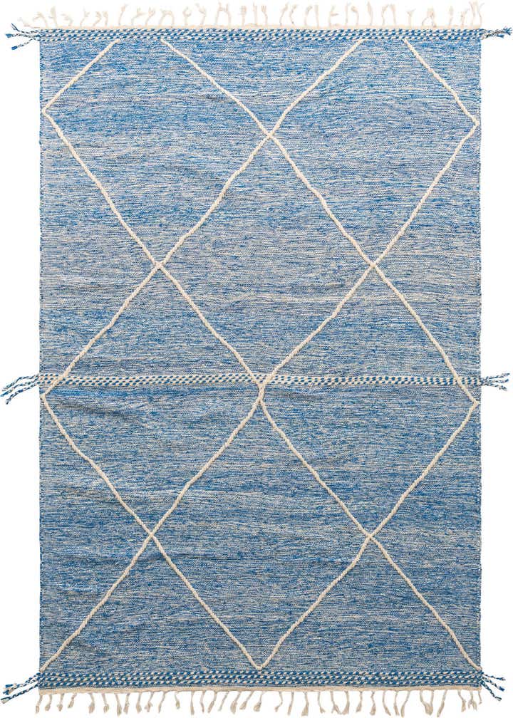 6' 7 x 10' 4 Hand Knotted Moroccan Wool Rug