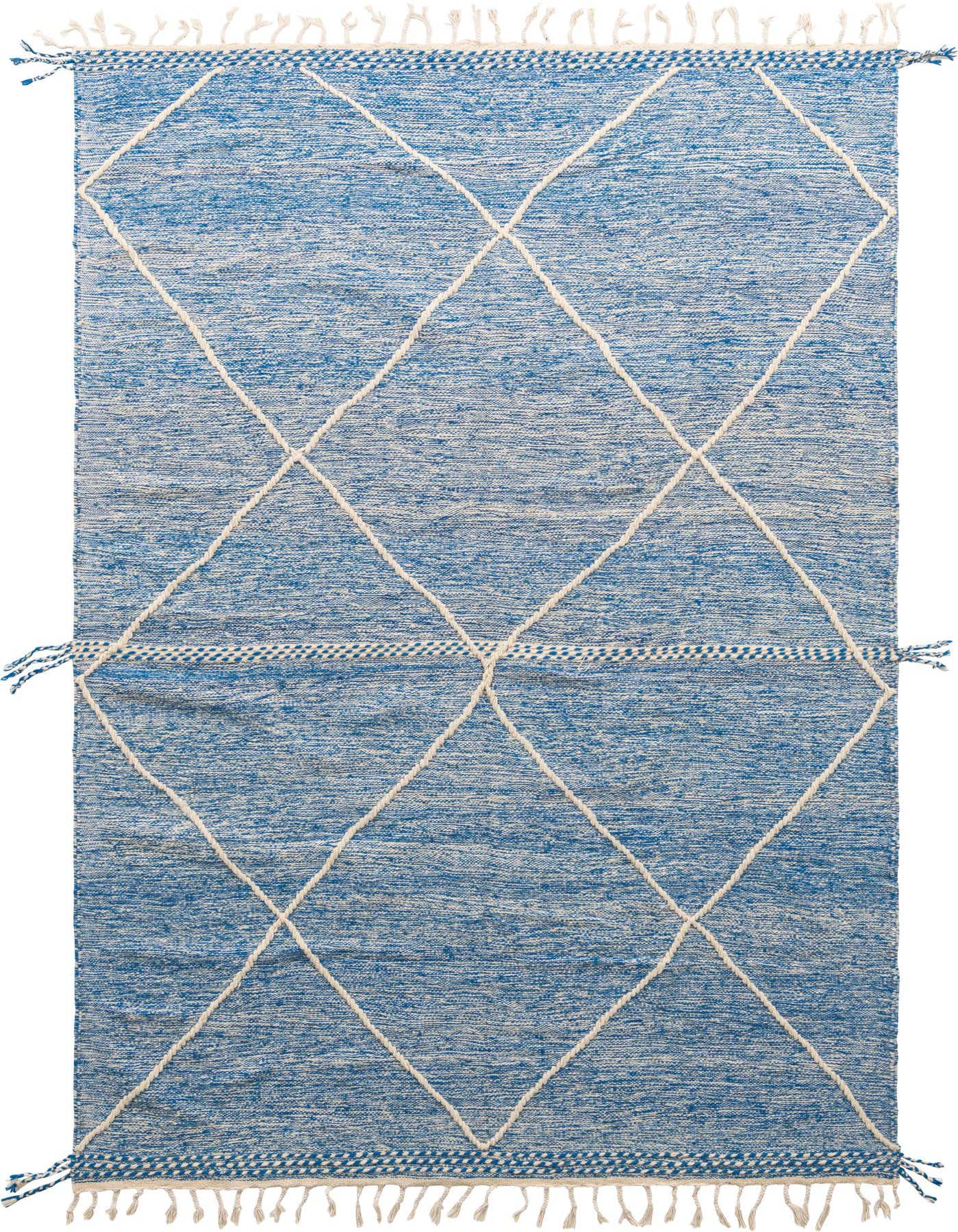 6' 7 x 10' 4 Hand Knotted Moroccan Wool Rug