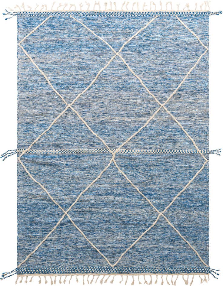 Detail image of 6' 7 x 10' 4 Hand Knotted Moroccan Wool Rug