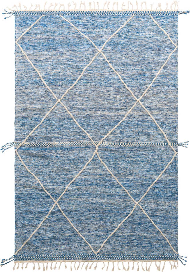 Detail image of 6' 7 x 10' 4 Hand Knotted Moroccan Wool Rug