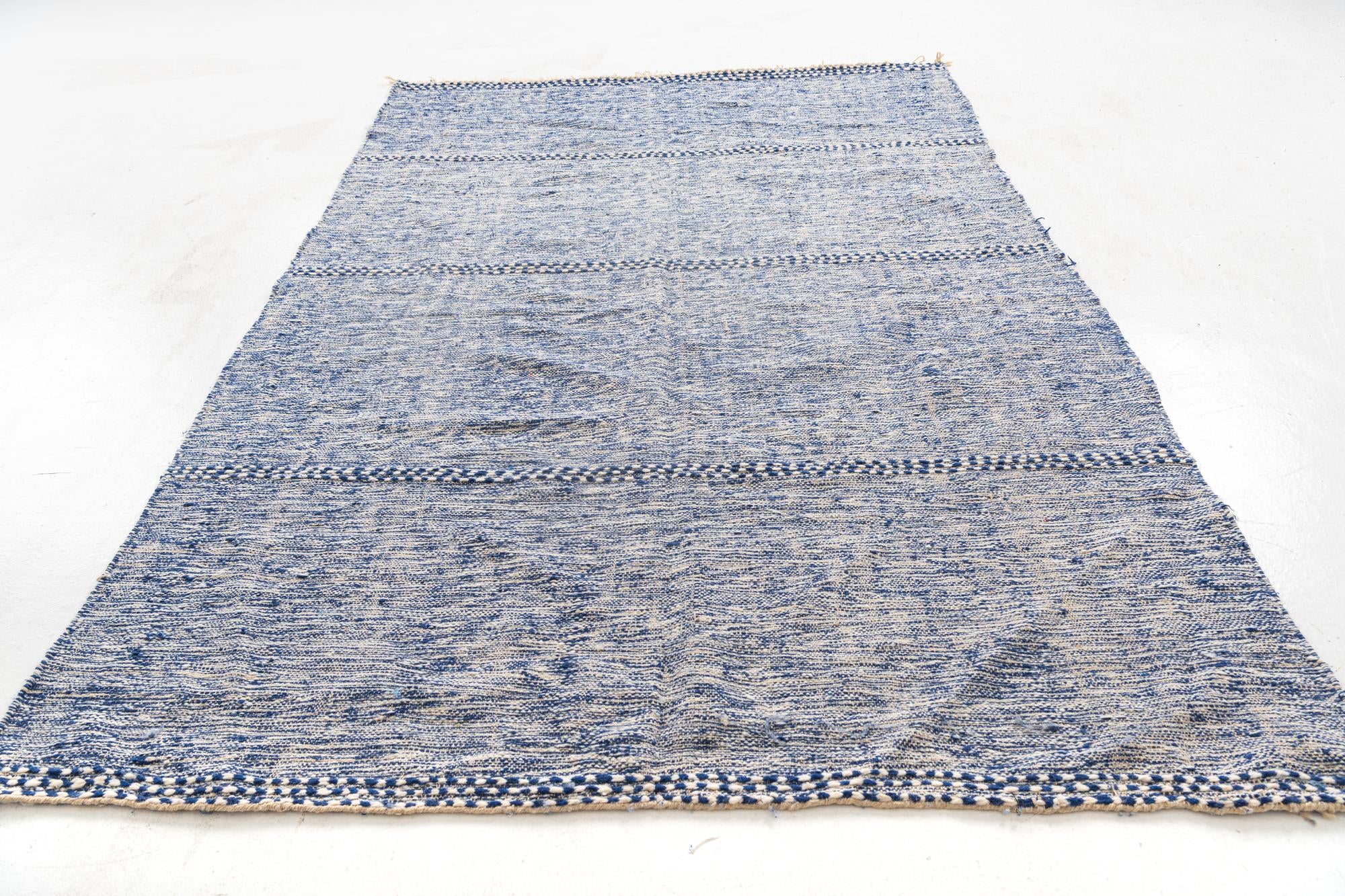 6' 3 x 9' 8 Hand Knotted Moroccan Wool Rug