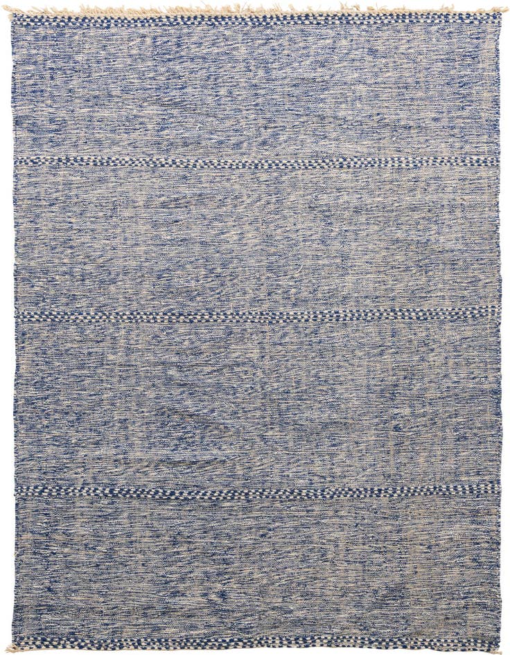 Detail image of 6' 3 x 9' 8 Hand Knotted Moroccan Wool Rug