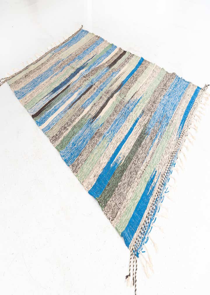 6' 6 x 9' 10 Hand Knotted Moroccan Wool Rug