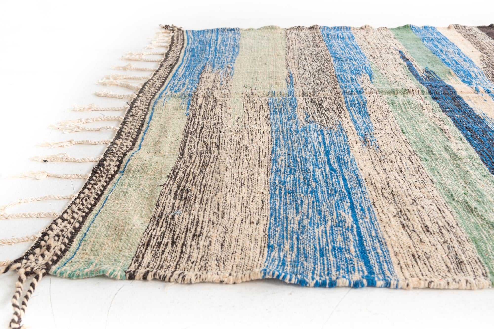 6' 6 x 9' 10 Hand Knotted Moroccan Wool Rug