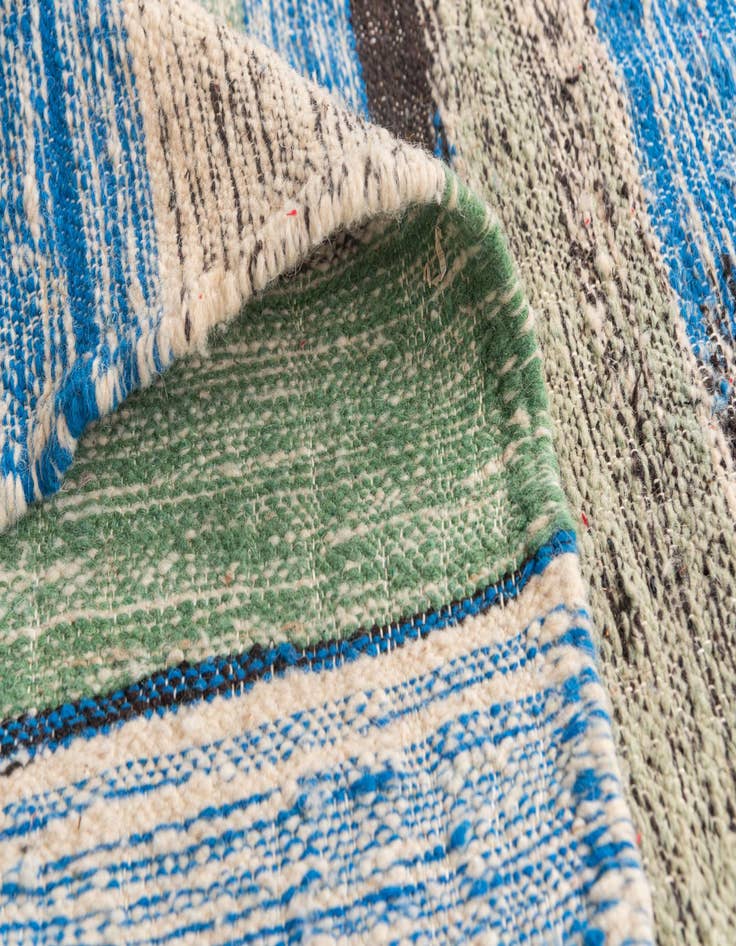 Detail image of 6' 6 x 9' 10 Hand Knotted Moroccan Wool Rug