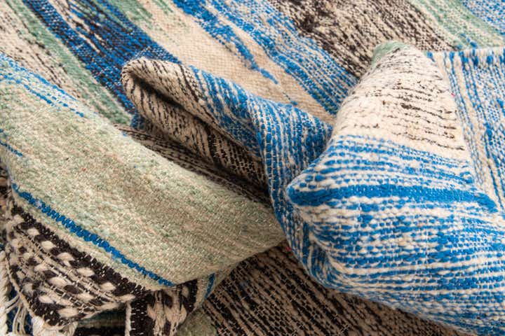 6' 6 x 9' 10 Hand Knotted Moroccan Wool Rug