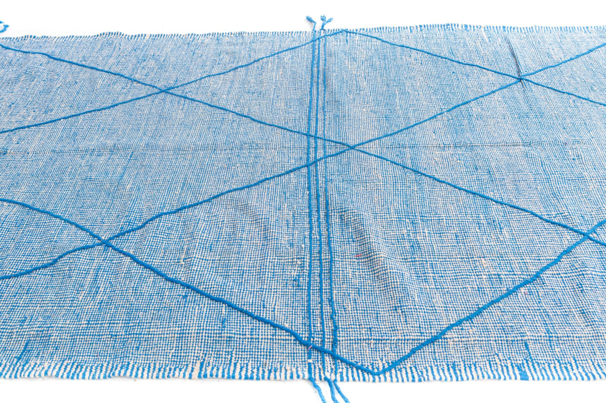 6' 5 x 10' 3 Hand Knotted Moroccan Wool Rug