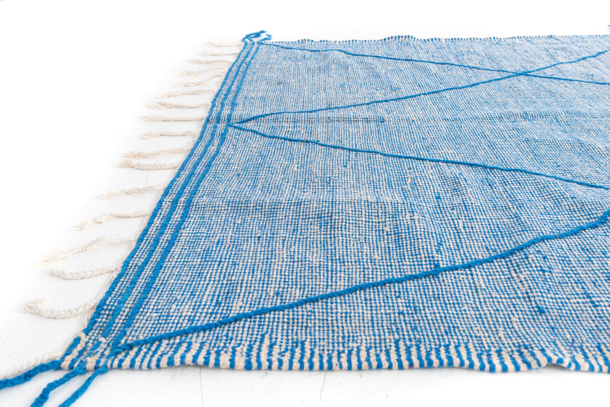 6' 5 x 10' 3 Hand Knotted Moroccan Wool Rug