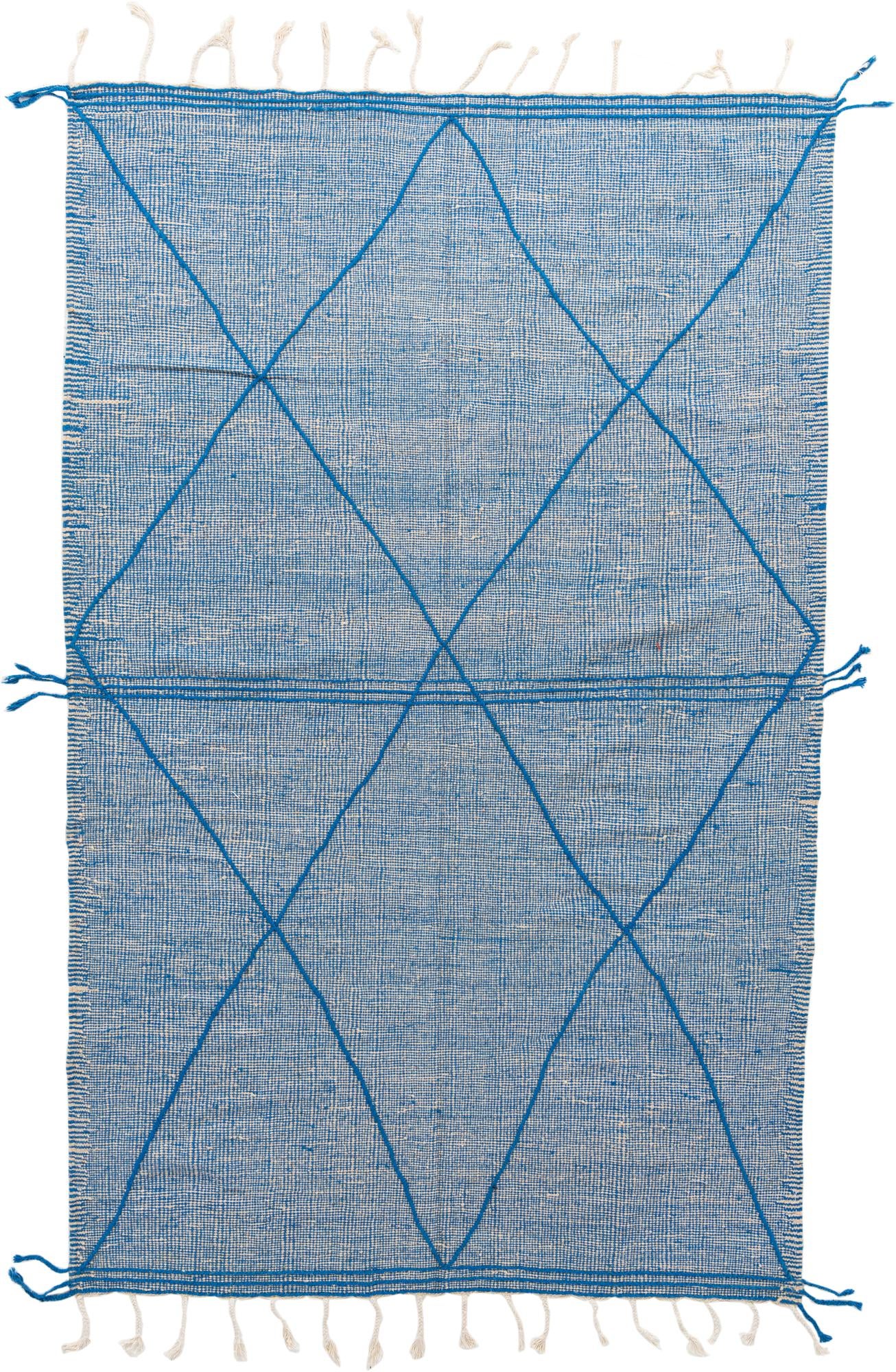 6' 5 x 10' 3 Hand Knotted Moroccan Wool Rug