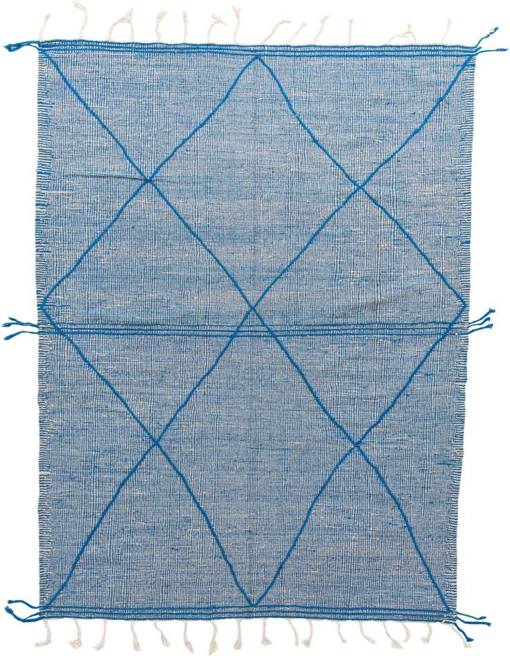 Detail image of 6' 5 x 10' 3 Hand Knotted Moroccan Wool Rug
