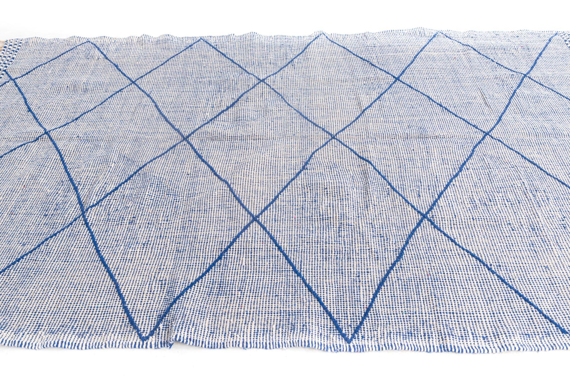 6' 4 x 9' 9 Hand Knotted Moroccan Wool Rug