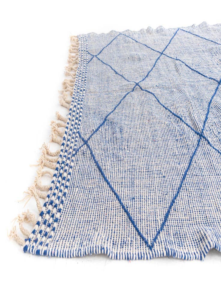 Detail image of 6' 4 x 9' 9  Hand Knotted Moroccan Wool Rug