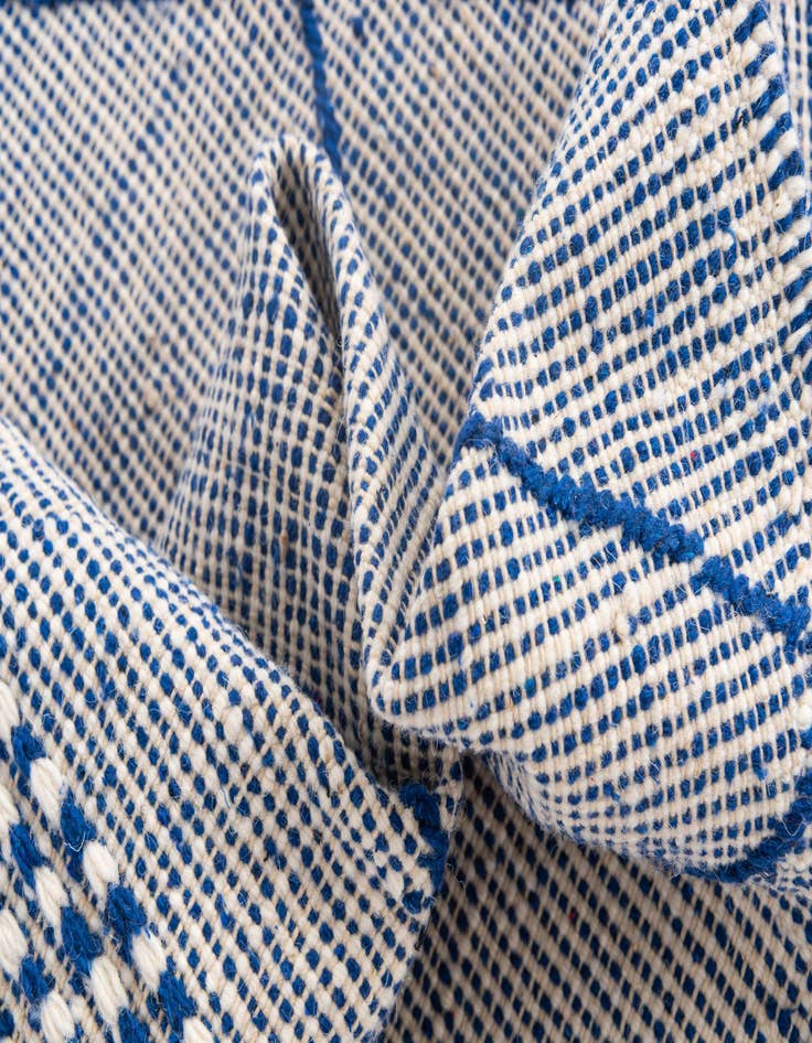 Detail image of 6' 4 x 9' 9  Hand Knotted Moroccan Wool Rug