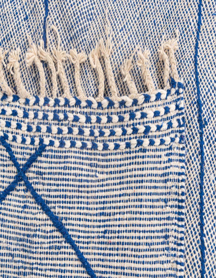 Detail image of 6' 4 x 9' 9  Hand Knotted Moroccan Wool Rug