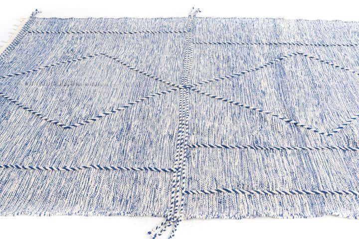 6' 7 x 9' 7 Hand Knotted Moroccan Wool Rug