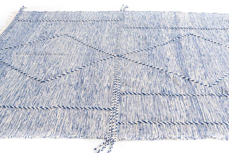 Detail image of 6' 7 x 9' 7 Hand Knotted Moroccan Wool Rug