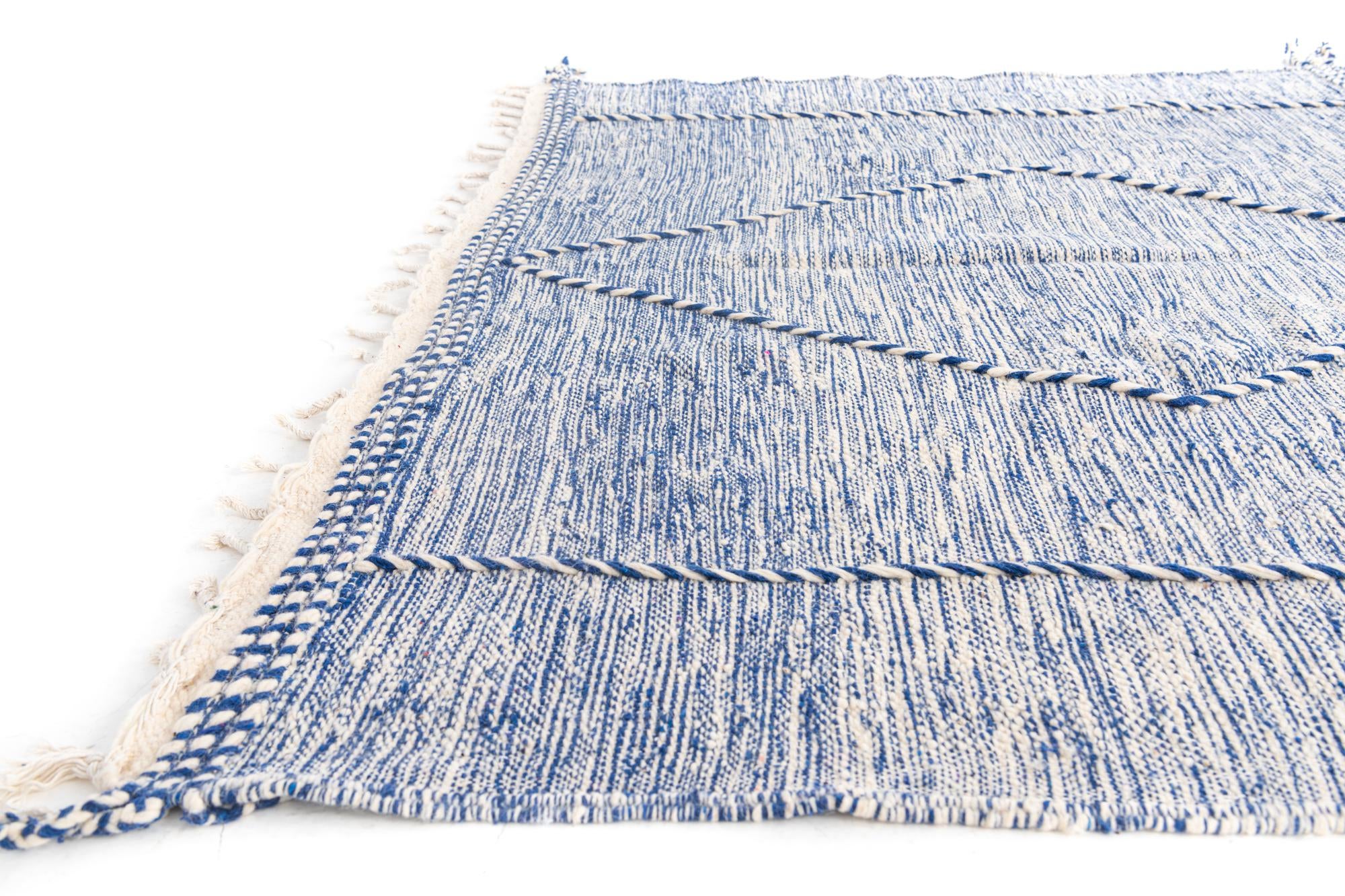 6' 7 x 9' 7 Hand Knotted Moroccan Wool Rug