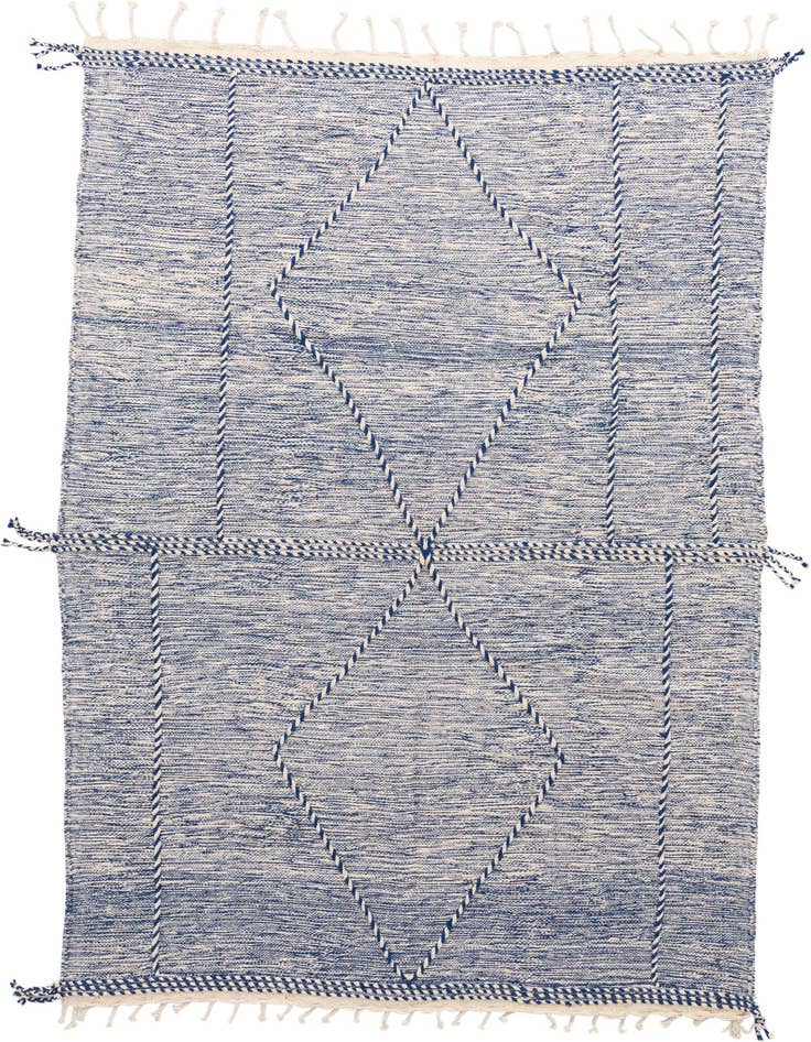 Detail image of 6' 7 x 9' 7 Hand Knotted Moroccan Wool Rug