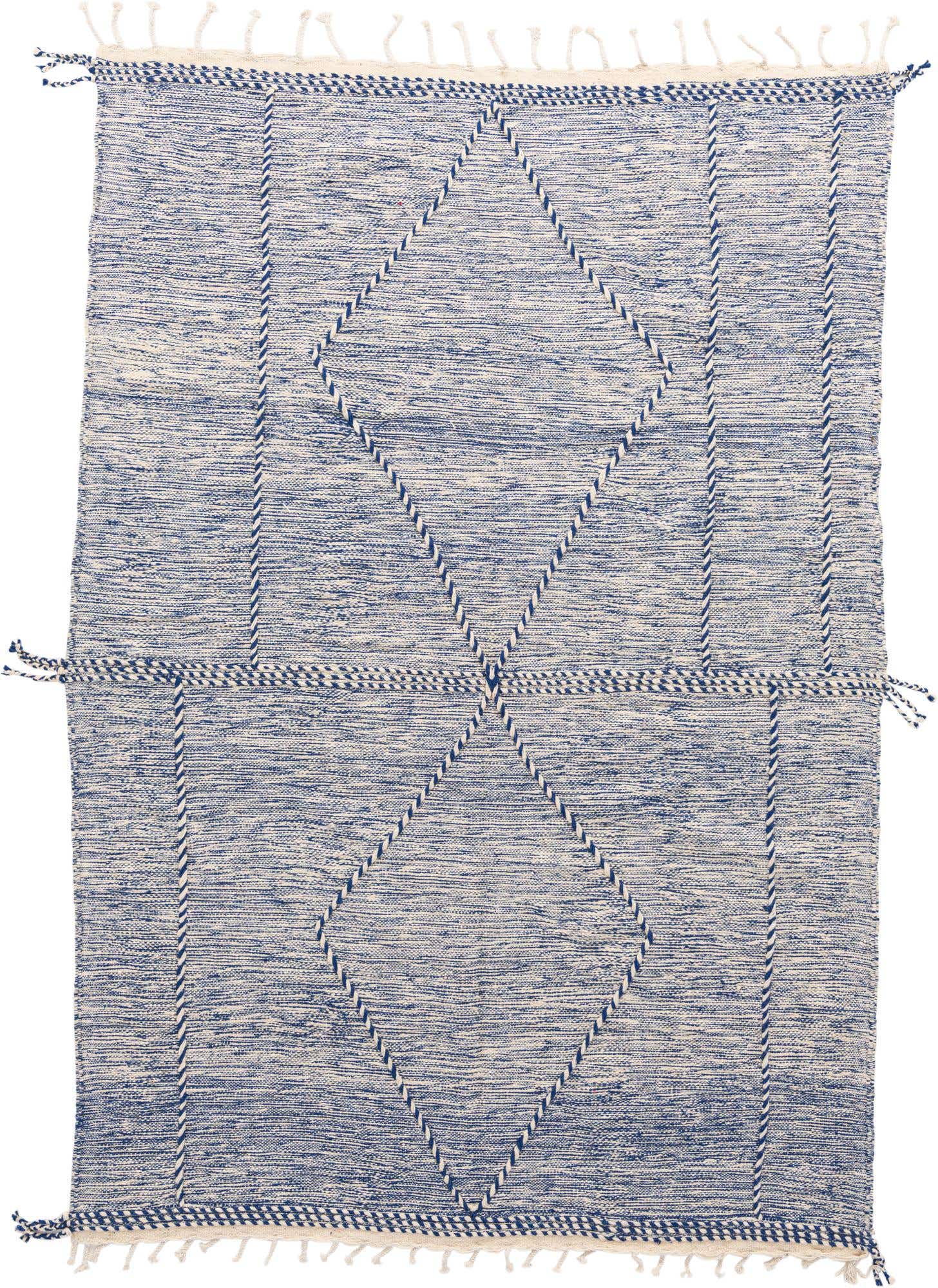 6' 7 x 9' 7 Hand Knotted Moroccan Wool Rug