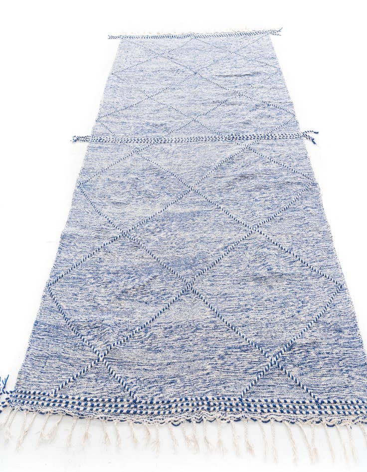 Detail image of 6' 7 x 10'  Hand Knotted Moroccan Wool Rug