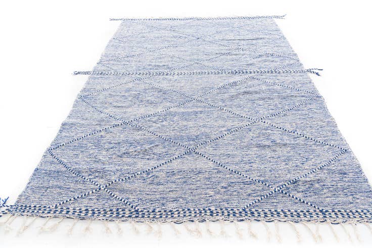 Detail image of 6' 7 x 10' Hand Knotted Moroccan Wool Rug
