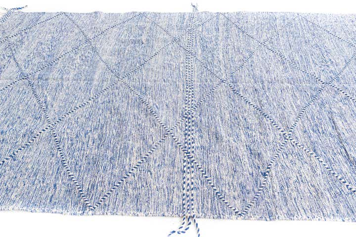 6' 7 x 10' Hand Knotted Moroccan Wool Rug