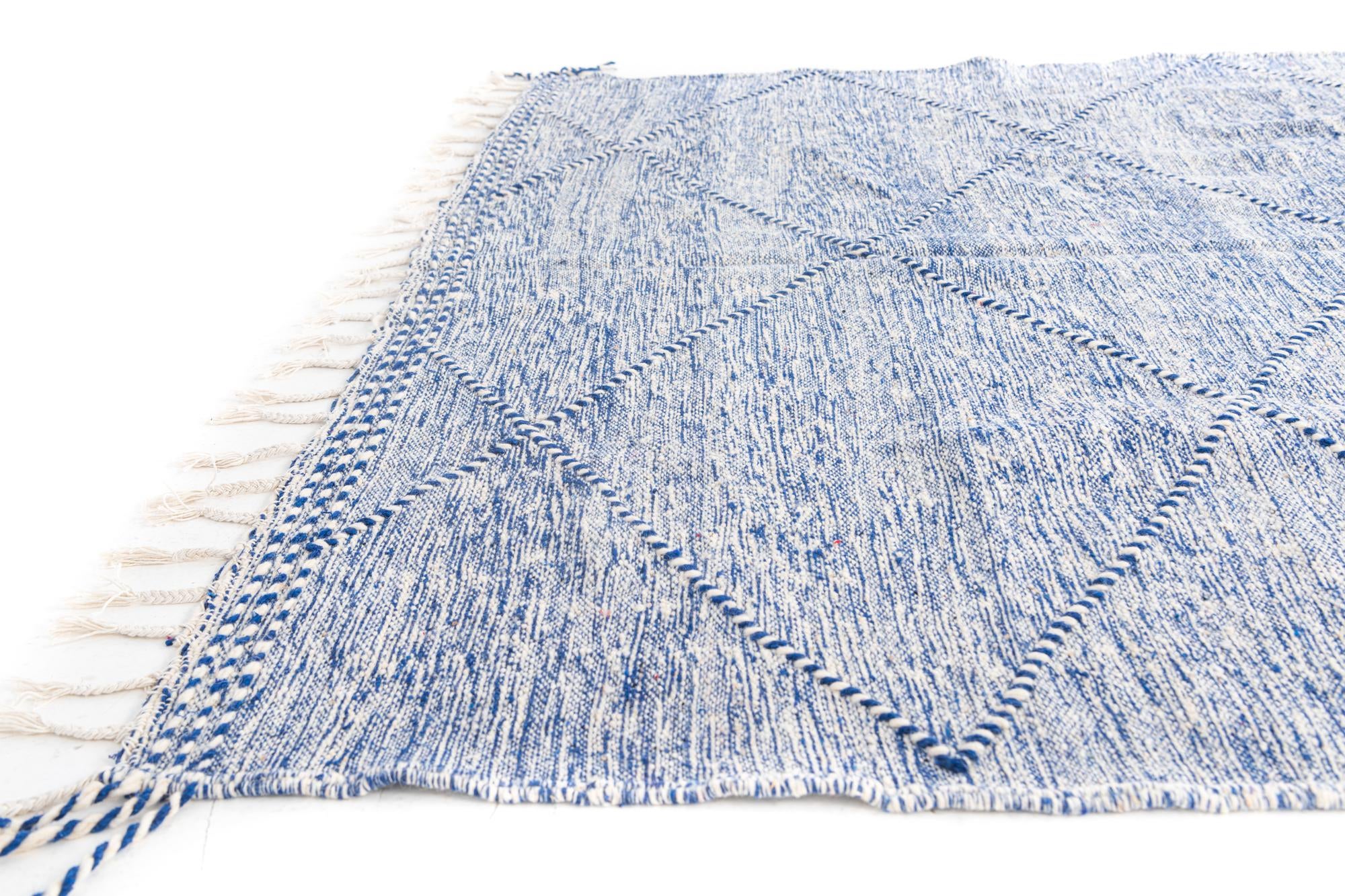 6' 7 x 10' Hand Knotted Moroccan Wool Rug