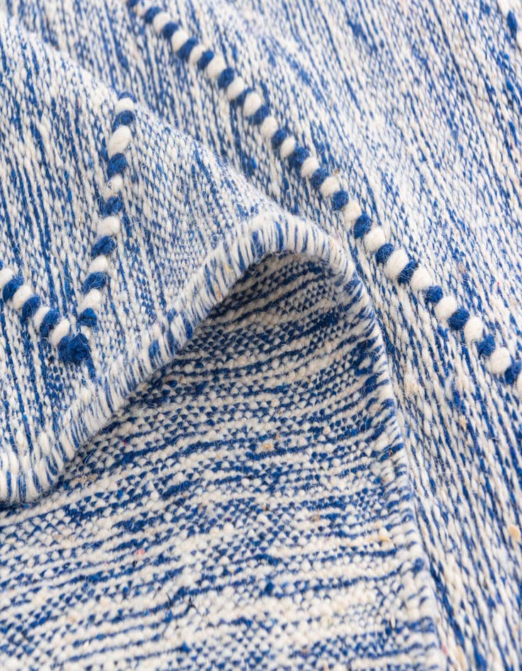 Detail image of 6' 7 x 10'  Hand Knotted Moroccan Wool Rug