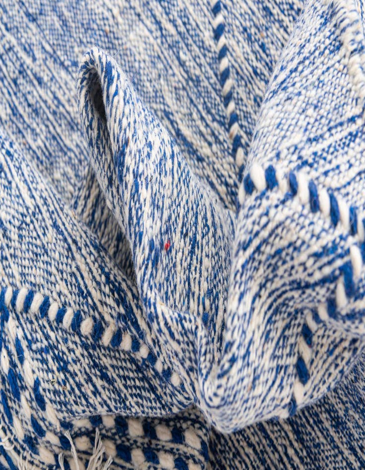 Detail image of 6' 7 x 10'  Hand Knotted Moroccan Wool Rug