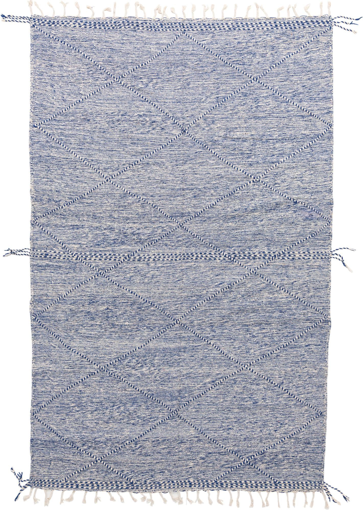 6' 7 x 10' Hand Knotted Moroccan Wool Rug