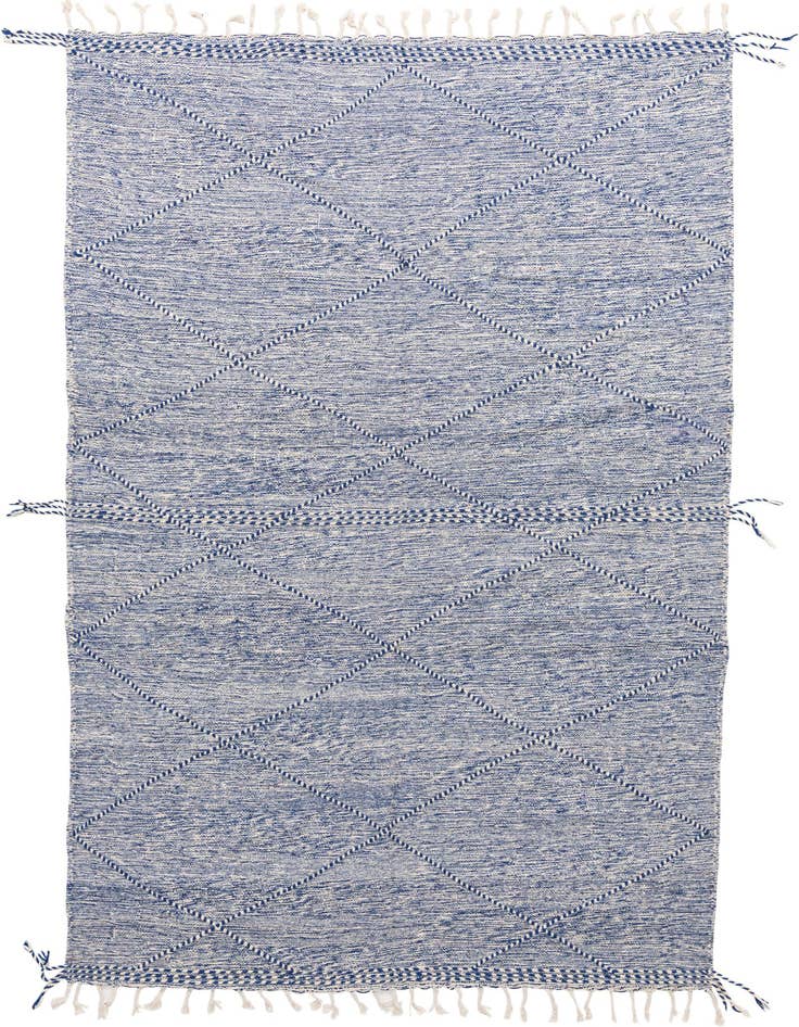 Detail image of 6' 7 x 10' Hand Knotted Moroccan Wool Rug