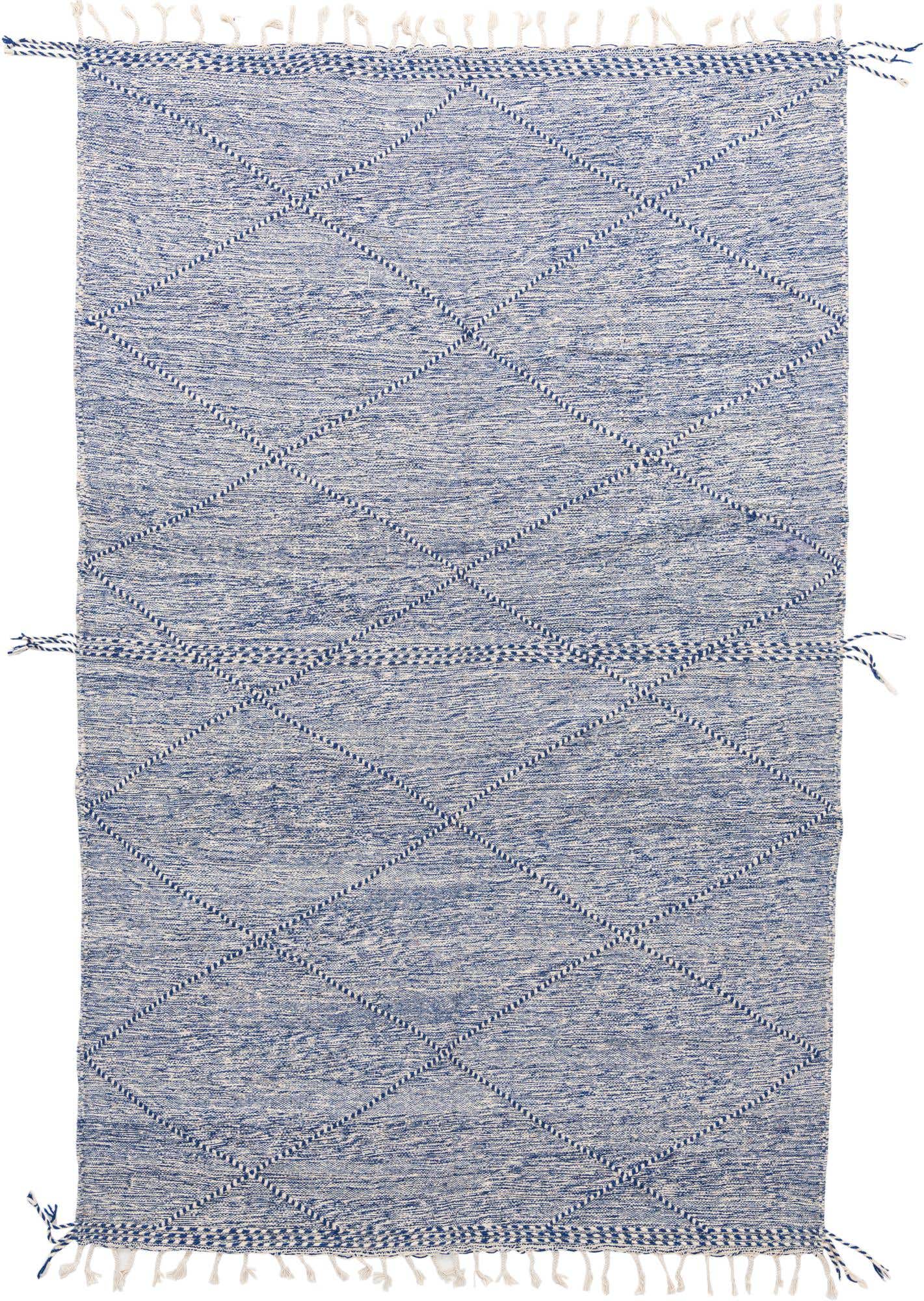 6' 7 x 10' Hand Knotted Moroccan Wool Rug