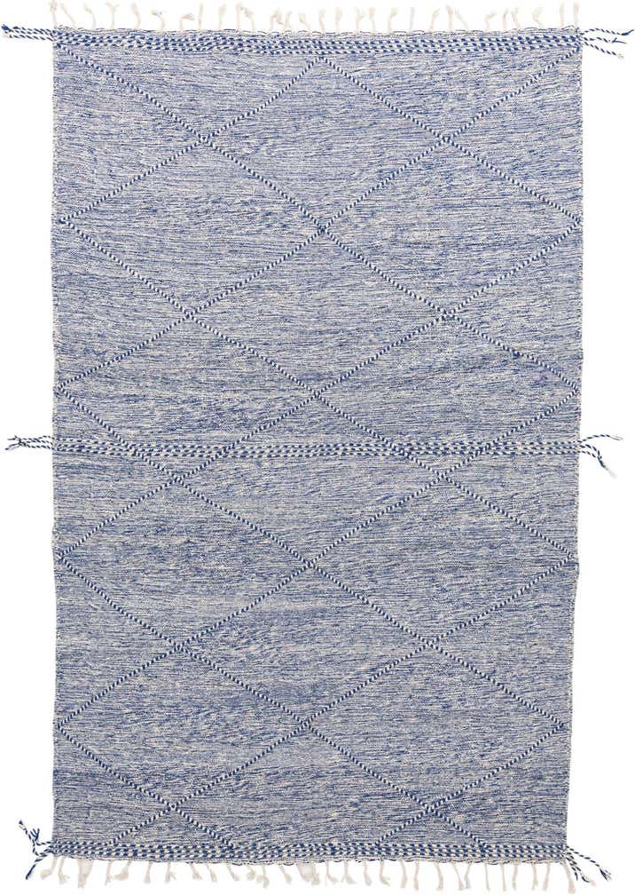 6' 7 x 10' Hand Knotted Moroccan Wool Rug