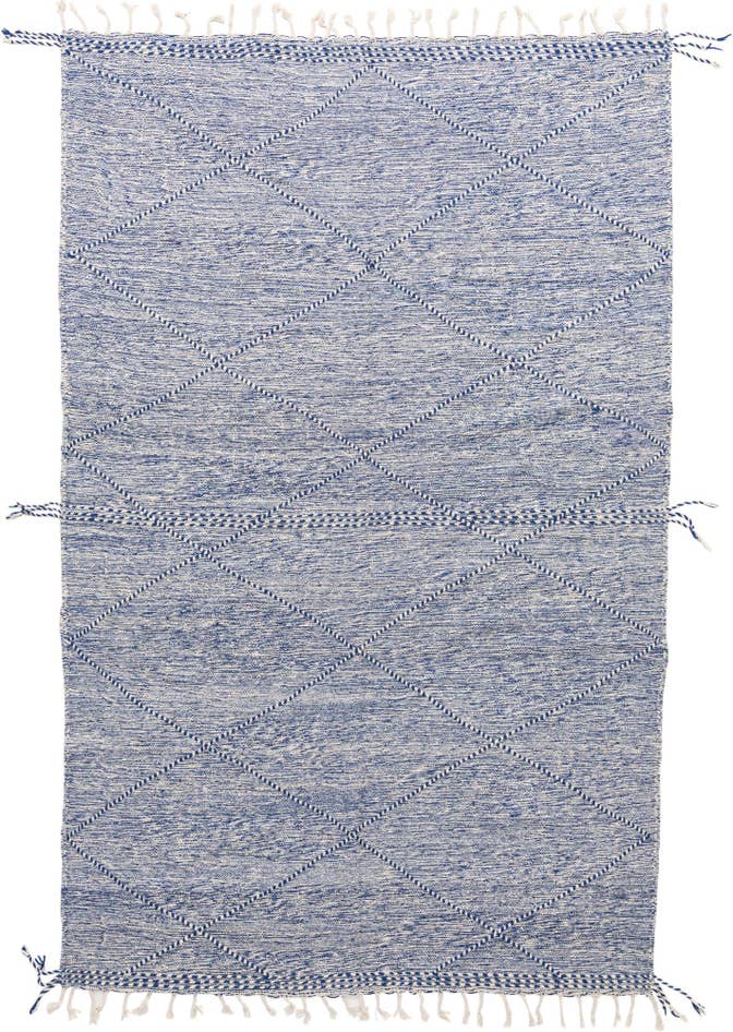 Detail image of 6' 7 x 10' Hand Knotted Moroccan Wool Rug