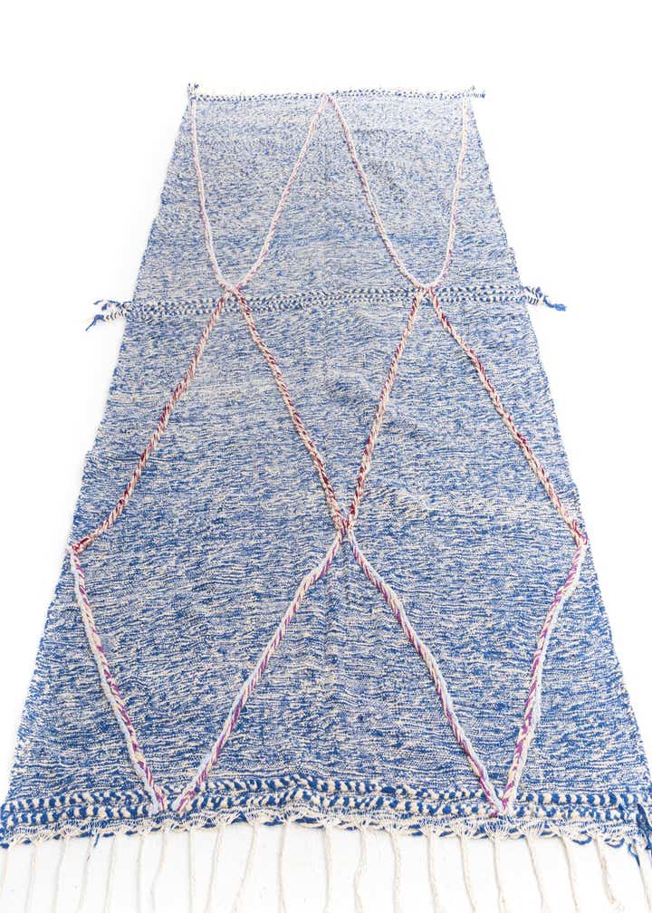 6' 7 x 9' 6 Hand Knotted Moroccan Wool Rug