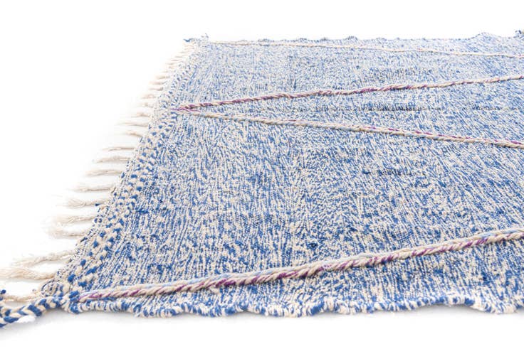 Detail image of 6' 7 x 9' 6 Hand Knotted Moroccan Wool Rug