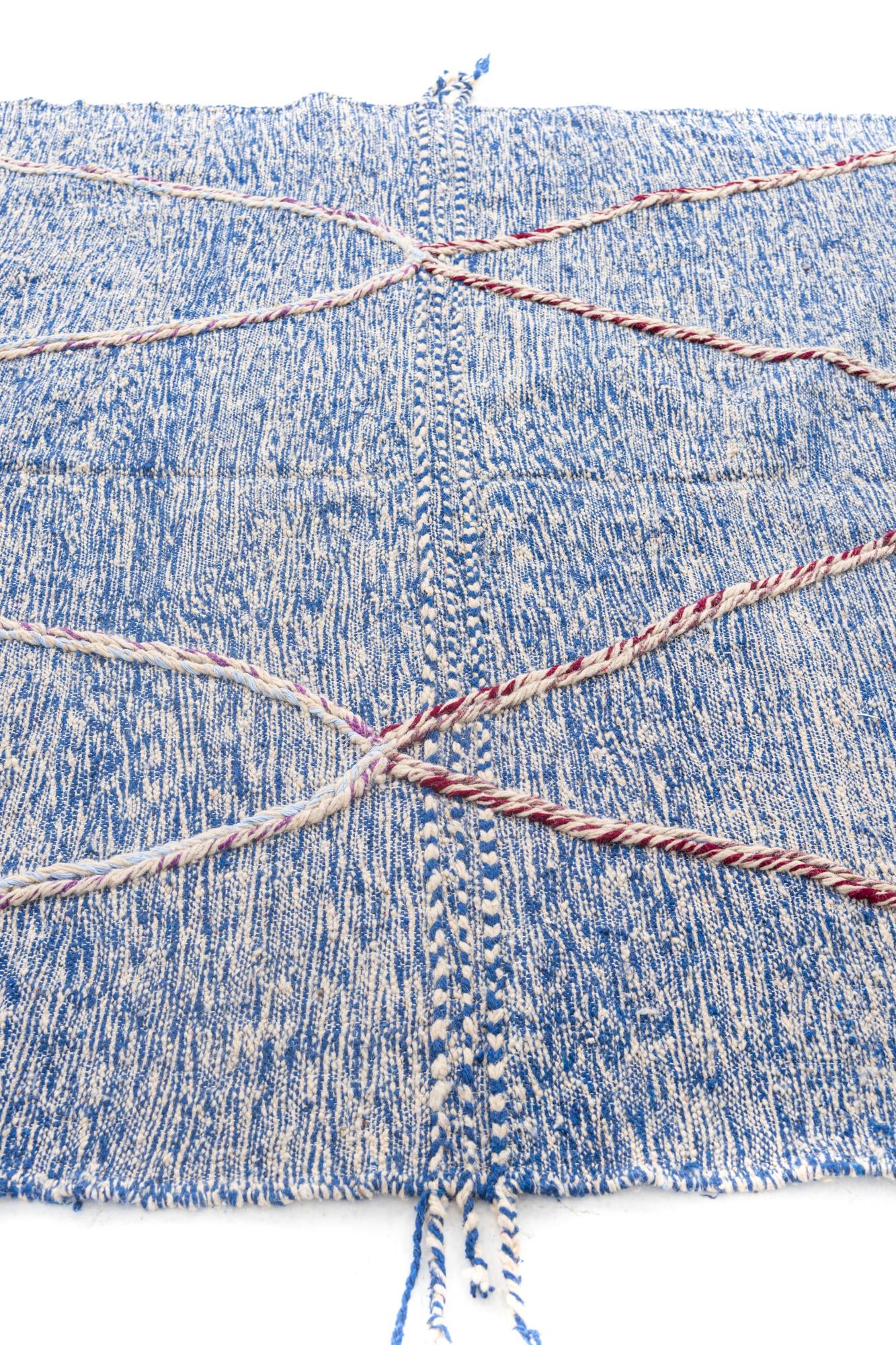 6' 7 x 9' 6 Hand Knotted Moroccan Wool Rug
