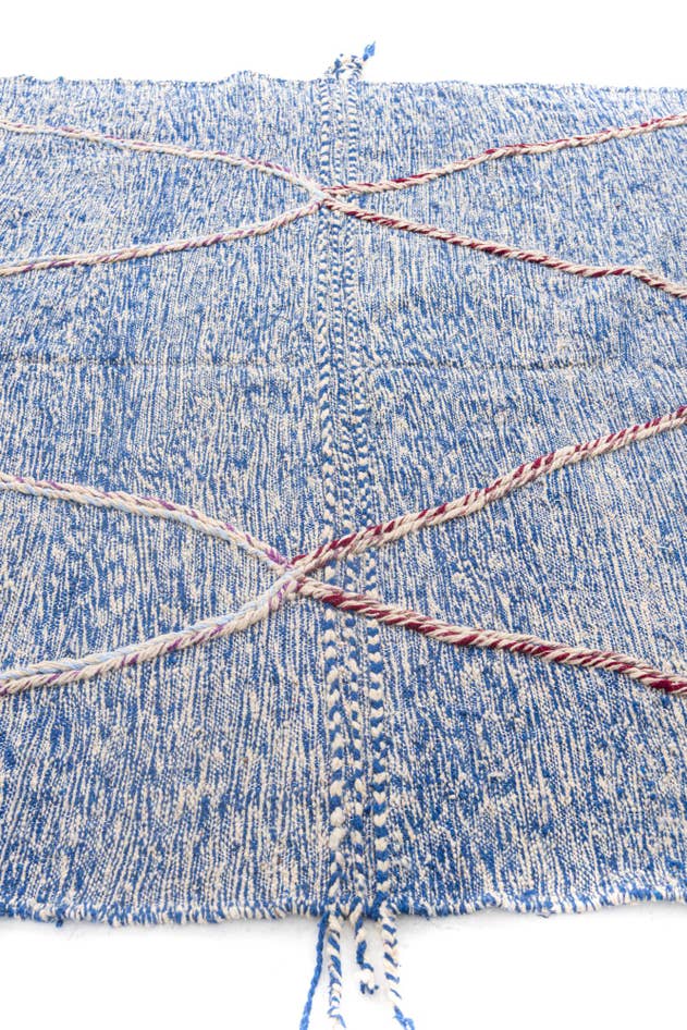 Detail image of 6' 7 x 9' 6 Hand Knotted Moroccan Wool Rug