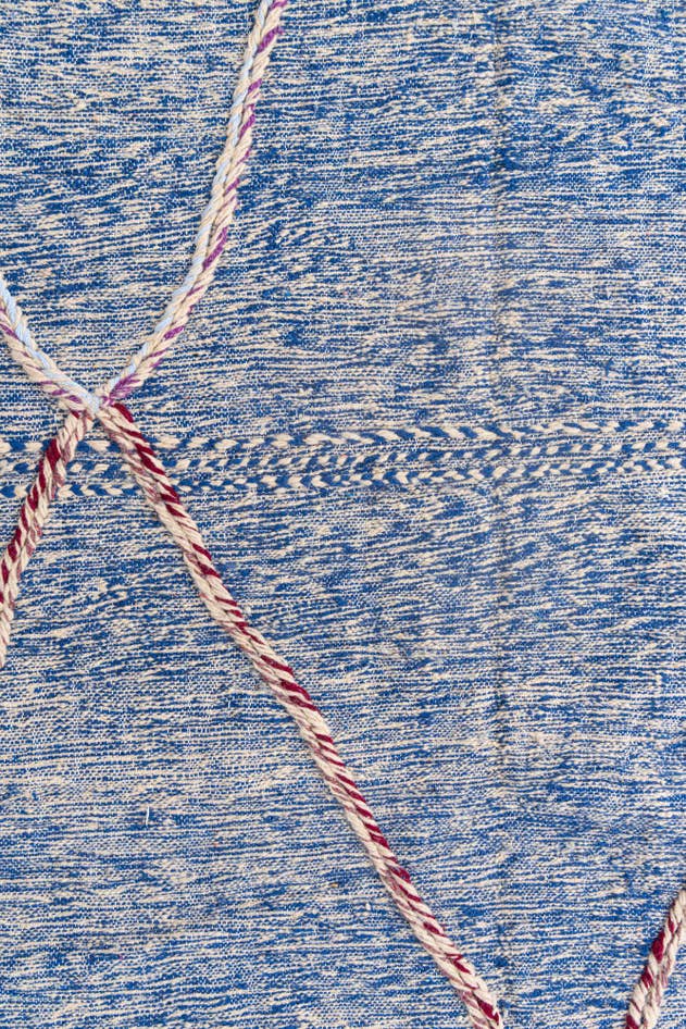 Detail image of 6' 7 x 9' 6 Hand Knotted Moroccan Wool Rug