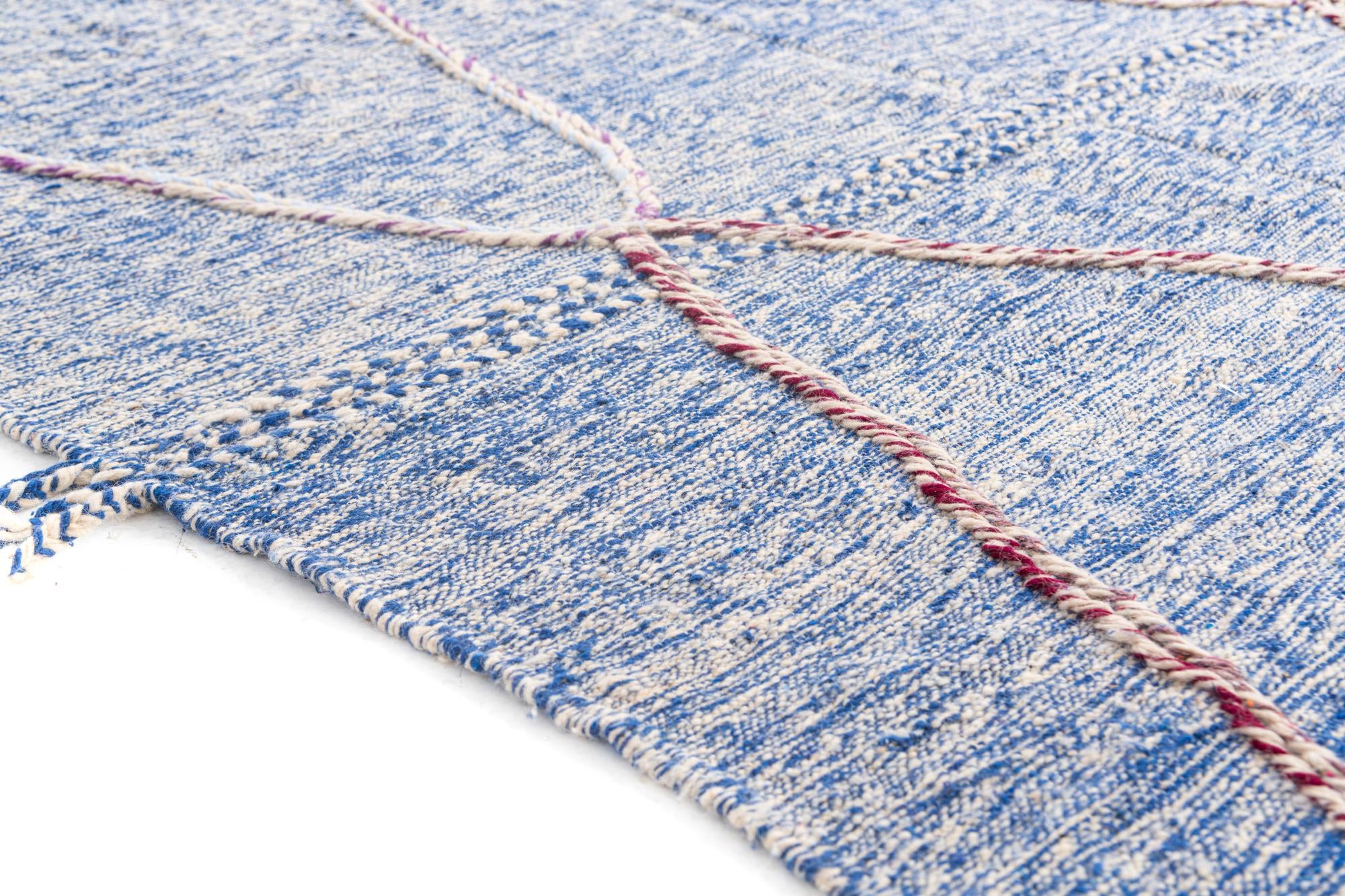 6' 7 x 9' 6 Hand Knotted Moroccan Wool Rug